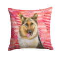 German Shepherd Love Decorative Throw Pillow 14x14 Indoor Outdoor Accent Cushion, Fabric Cover with Insert for Sofa, Bed, Porch & Living Room