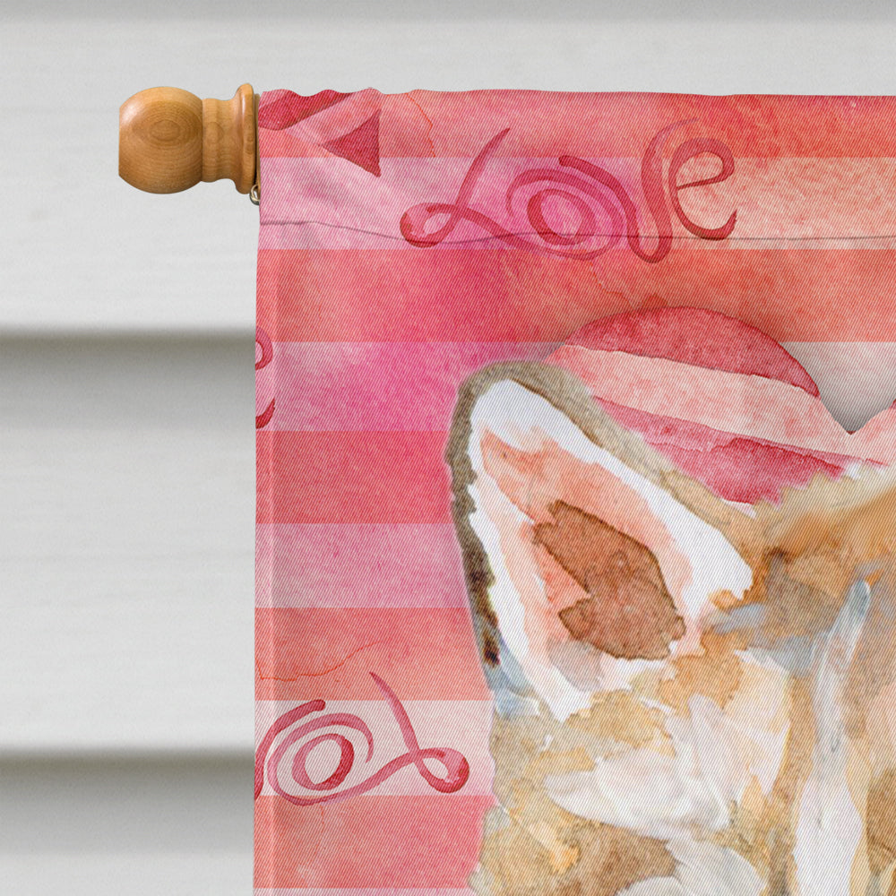 Siberian Husky Love House Flag 28x40 Porch Sleeve Pole Decorative Outside Yard Banner Artwork Wall Hanging, Polyester