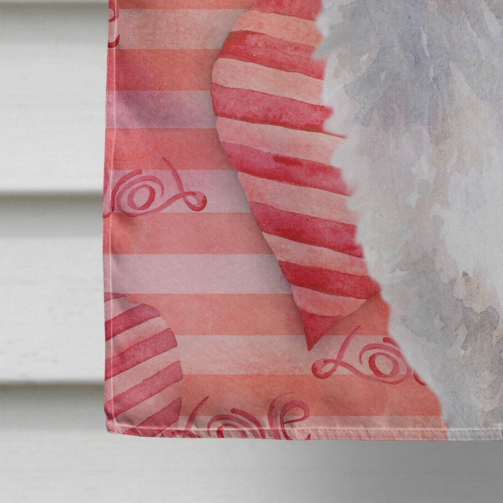 Siberian Husky Love House Flag 28x40 Porch Sleeve Pole Decorative Outside Yard Banner Artwork Wall Hanging, Polyester