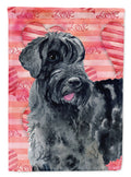Giant Schnauzer Love House Flag 28x40 Porch Sleeve Pole Decorative Outside Yard Banner Artwork Wall Hanging, Polyester