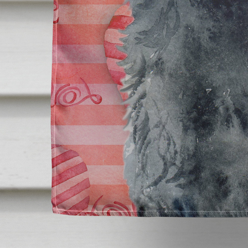 Giant Schnauzer Love House Flag 28x40 Porch Sleeve Pole Decorative Outside Yard Banner Artwork Wall Hanging, Polyester