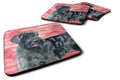 Giant Schnauzer Love Foam Coasters Set of 4 Cup Coasters for Indoor Outdoor, Tabletop Protection, Anti Slip, Mouse pad Material