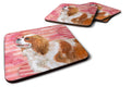 Cavalier Spaniel Love Foam Coasters Set of 4 Cup Coasters for Indoor Outdoor, Tabletop Protection, Anti Slip, Mouse pad Material
