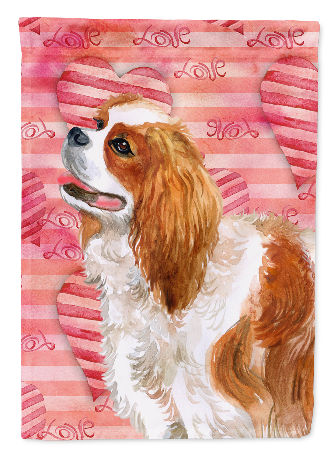 Cavalier Spaniel Love Garden Flag Mailbox Decorative Yard Banner Outside Patio Artwork for Flower Beds, Garden Size, Multicolor