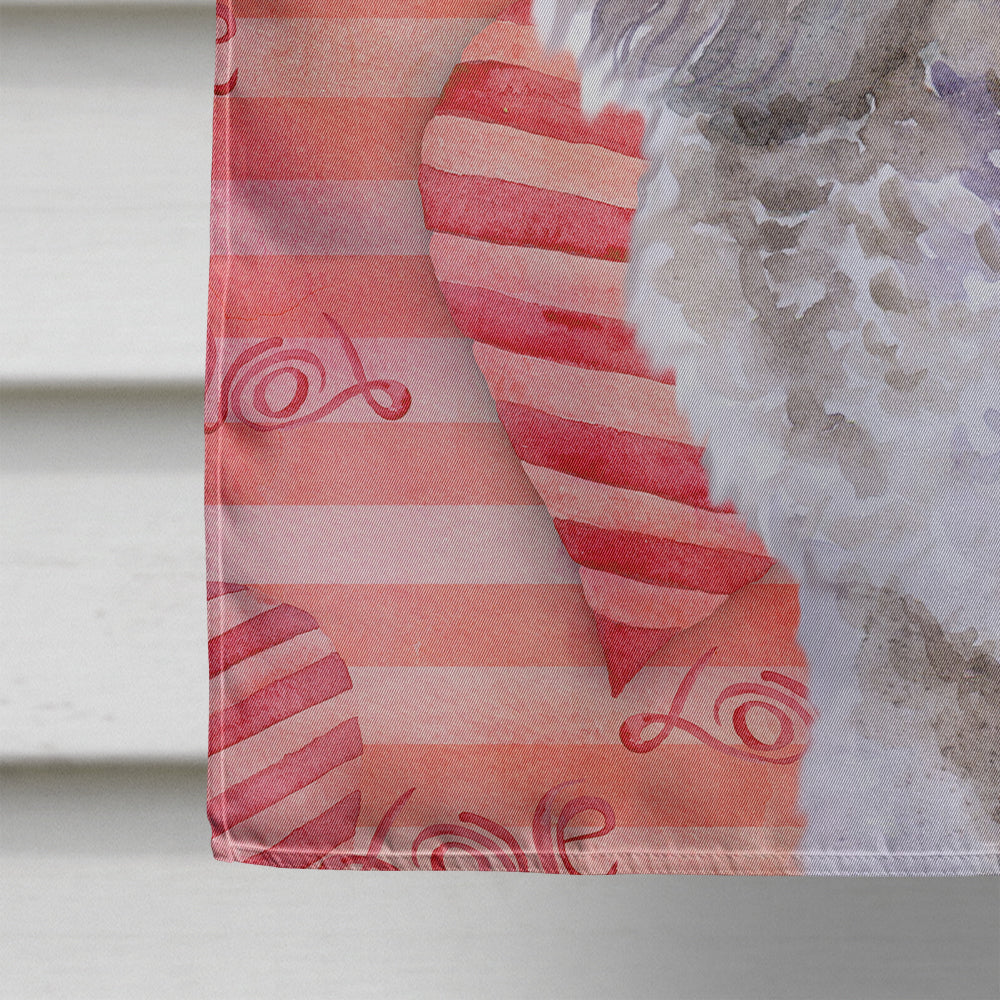 Poodle Love House Flag 28x40 Porch Sleeve Pole Decorative Outside Yard Banner Artwork Wall Hanging, Polyester