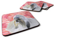 Shih Tzu Love Foam Coasters Set of 4 Cup Coasters for Indoor Outdoor, Tabletop Protection, Anti Slip, Mouse pad Material