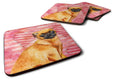 Small Brabant Griffon Love Foam Coasters Set of 4 Cup Coasters for Indoor Outdoor, Tabletop Protection, Anti Slip, Mouse pad Material
