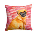 Small Brabant Griffon Love Decorative Throw Pillow 14x14 Indoor Outdoor Accent Cushion, Fabric Cover with Insert for Sofa, Bed, Porch & Living Room