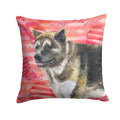 American Akita Love Decorative Throw Pillow 14x14 Indoor Outdoor Accent Cushion, Fabric Cover with Insert for Sofa, Bed, Porch & Living Room