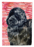 Newfoundland Love House Flag 28x40 Porch Sleeve Pole Decorative Outside Yard Banner Artwork Wall Hanging, Polyester