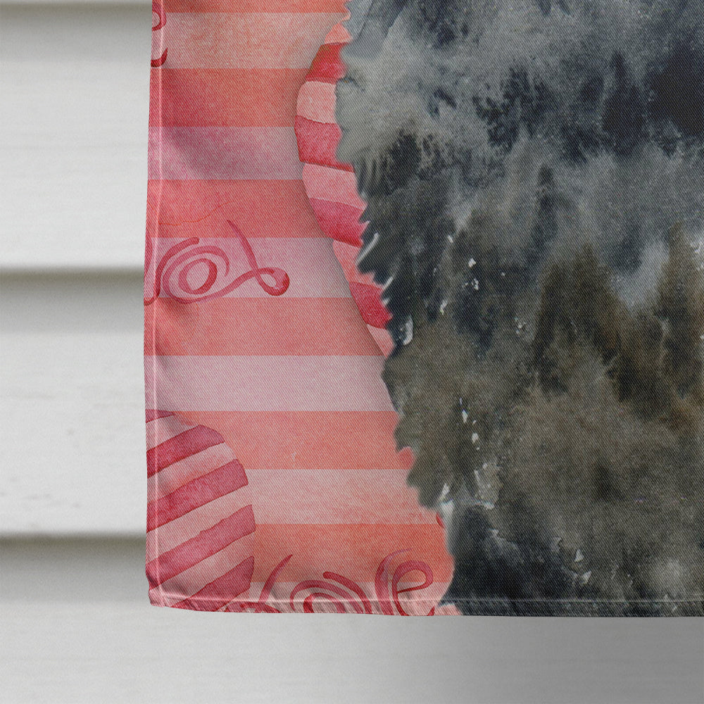 Newfoundland Love House Flag 28x40 Porch Sleeve Pole Decorative Outside Yard Banner Artwork Wall Hanging, Polyester