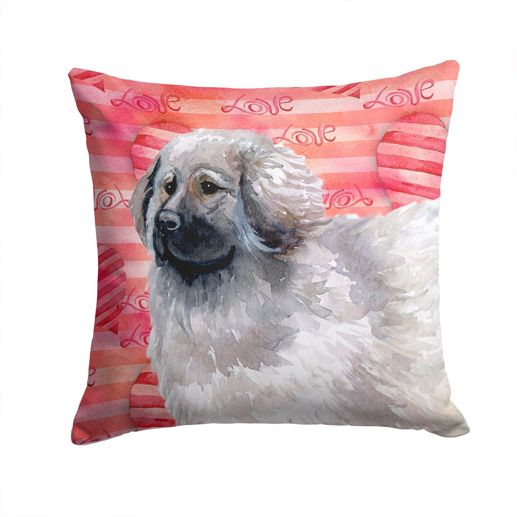Moscow Watchdog Love Decorative Throw Pillow 14x14 Indoor Outdoor Accent Cushion, Fabric Cover with Insert for Sofa, Bed, Porch & Living Room