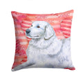 Maremma Sheepdog Love Decorative Throw Pillow 14x14 Indoor Outdoor Accent Cushion, Fabric Cover with Insert for Sofa, Bed, Porch & Living Room