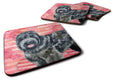 Black Russian Terrier Love Foam Coasters Set of 4 Cup Coasters for Indoor Outdoor, Tabletop Protection, Anti Slip, Mouse pad Material