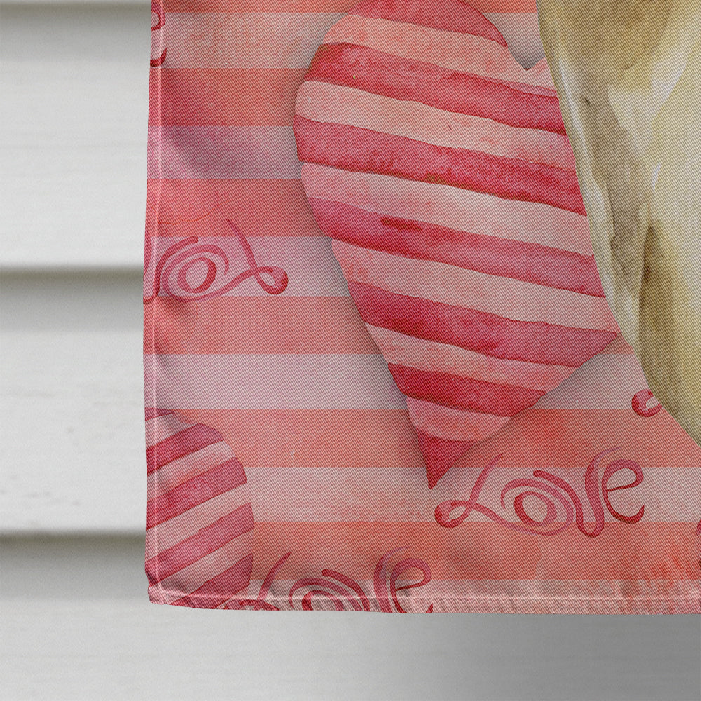 Thai Ridgeback Love House Flag 28x40 Porch Sleeve Pole Decorative Outside Yard Banner Artwork Wall Hanging, Polyester