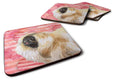 Pekingese Love Foam Coasters Set of 4 Cup Coasters for Indoor Outdoor, Tabletop Protection, Anti Slip, Mouse pad Material