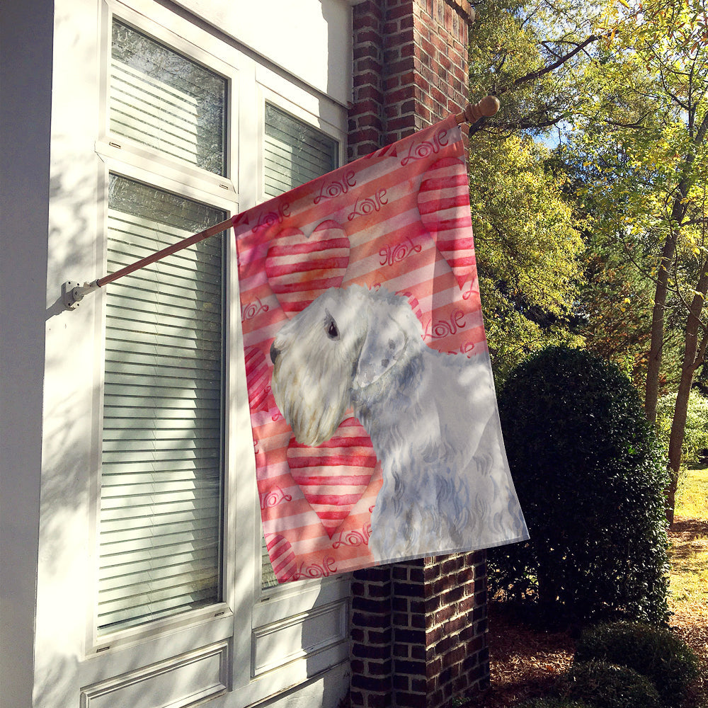 Sealyham Terrier Love House Flag 28x40 Porch Sleeve Pole Decorative Outside Yard Banner Artwork Wall Hanging, Polyester