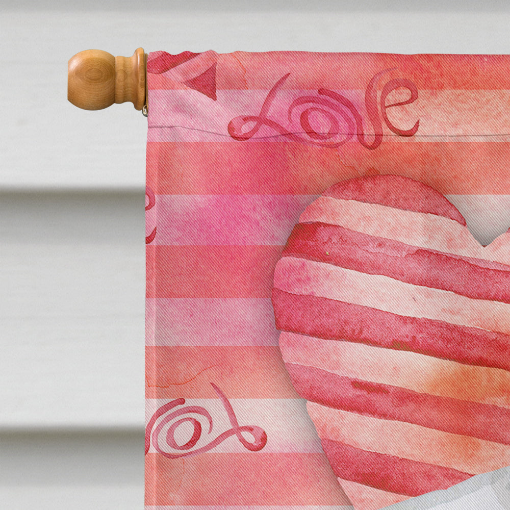 Sealyham Terrier Love House Flag 28x40 Porch Sleeve Pole Decorative Outside Yard Banner Artwork Wall Hanging, Polyester