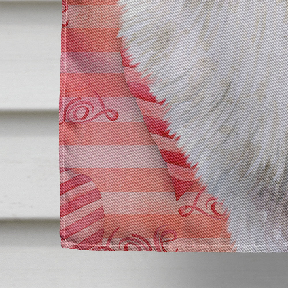 Samoyed Love House Flag 28x40 Porch Sleeve Pole Decorative Outside Yard Banner Artwork Wall Hanging, Polyester
