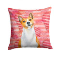 Basenji Love Decorative Throw Pillow 14x14 Indoor Outdoor Accent Cushion, Fabric Cover with Insert for Sofa, Bed, Porch & Living Room
