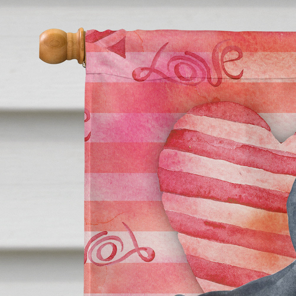 Cane Corso Love House Flag 28x40 Porch Sleeve Pole Decorative Outside Yard Banner Artwork Wall Hanging, Polyester