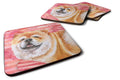 Chow Chow Love Foam Coasters Set of 4 Cup Coasters for Indoor Outdoor, Tabletop Protection, Anti Slip, Mouse pad Material