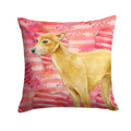 Italian Greyhound Love Decorative Throw Pillow 14x14 Indoor Outdoor Accent Cushion, Fabric Cover with Insert for Sofa, Bed, Porch & Living Room