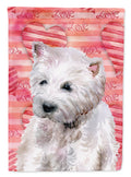 Westie Love House Flag 28x40 Porch Sleeve Pole Decorative Outside Yard Banner Artwork Wall Hanging, Polyester