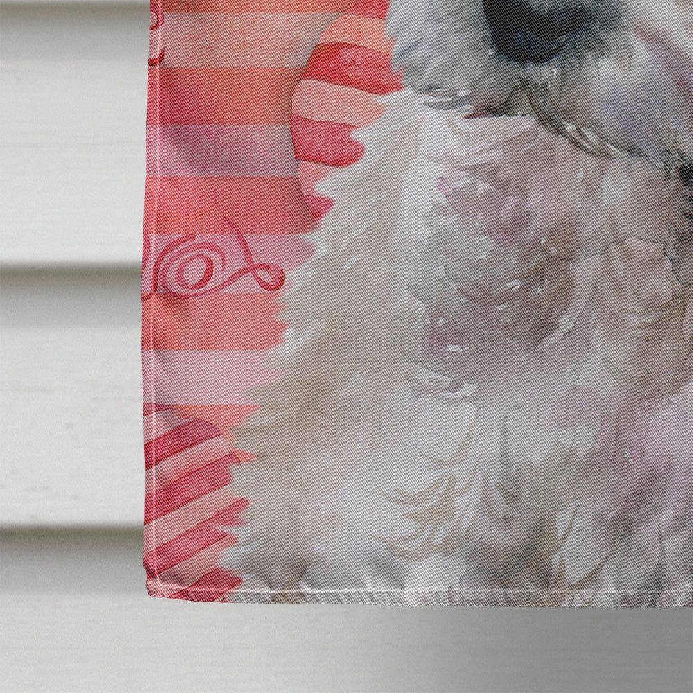 Westie Love House Flag 28x40 Porch Sleeve Pole Decorative Outside Yard Banner Artwork Wall Hanging, Polyester
