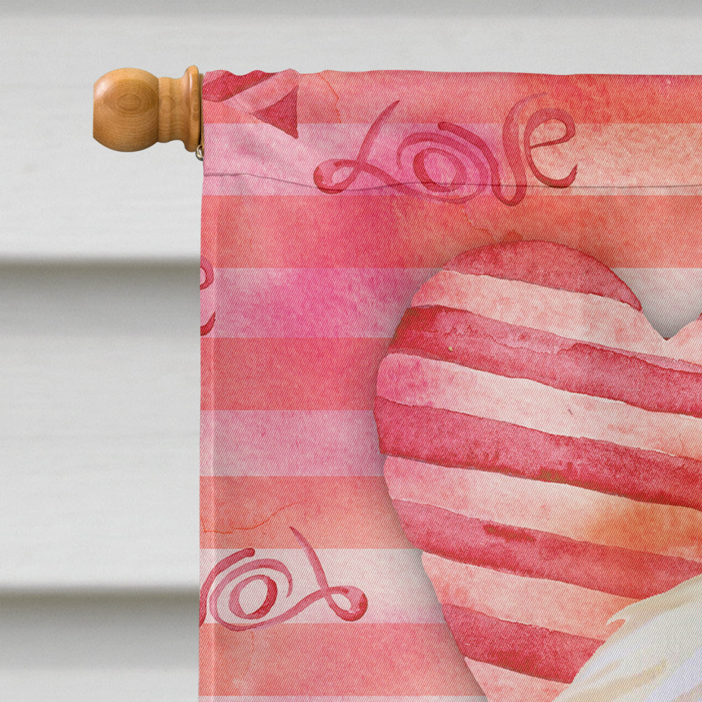 Afghan Hound Love House Flag 28x40 Porch Sleeve Pole Decorative Outside Yard Banner Artwork Wall Hanging, Polyester
