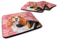 Basset Hound Love Foam Coasters Set of 4 Cup Coasters for Indoor Outdoor, Tabletop Protection, Anti Slip, Mouse pad Material