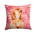 Cocker Spaniel Love Decorative Throw Pillow 14x14 Indoor Outdoor Accent Cushion, Fabric Cover with Insert for Sofa, Bed, Porch & Living Room