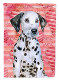 Dalmatian Puppy Love House Flag 28x40 Porch Sleeve Pole Decorative Outside Yard Banner Artwork Wall Hanging, Polyester