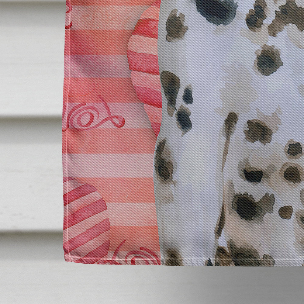 Dalmatian Puppy Love House Flag 28x40 Porch Sleeve Pole Decorative Outside Yard Banner Artwork Wall Hanging, Polyester