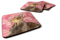Doberman Pinscher Love Foam Coasters Set of 4 Cup Coasters for Indoor Outdoor, Tabletop Protection, Anti Slip, Mouse pad Material