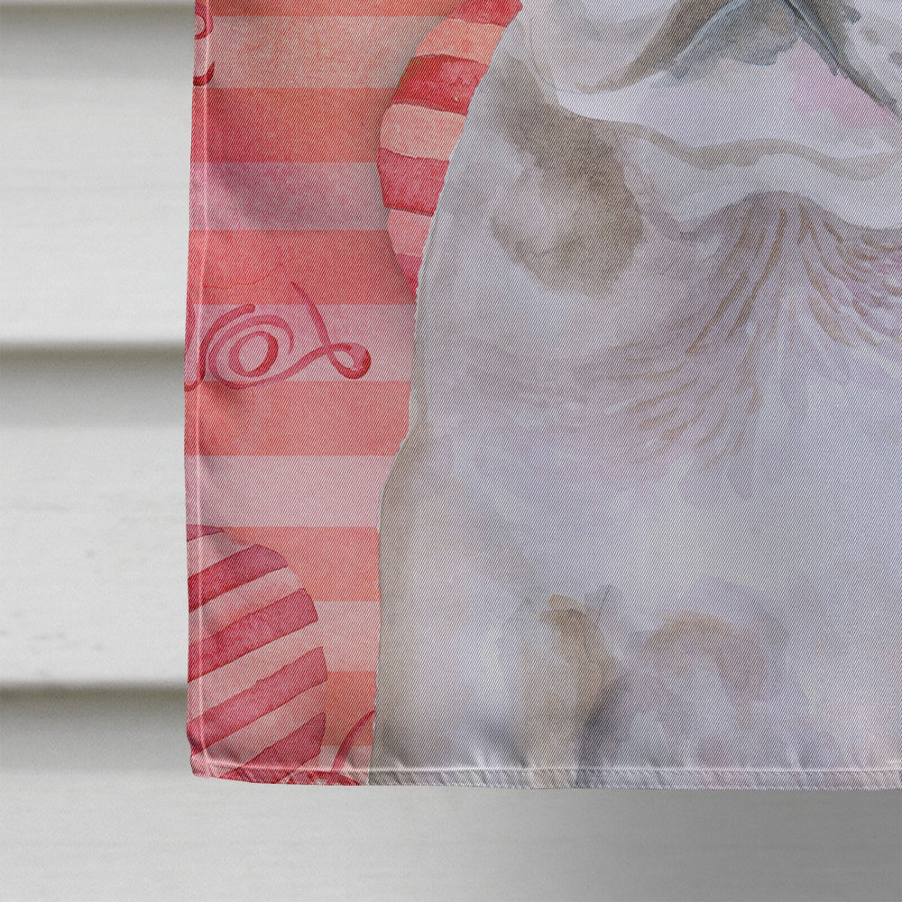 French Bulldog Black White Love House Flag 28x40 Porch Sleeve Pole Decorative Outside Yard Banner Artwork Wall Hanging, Polyester