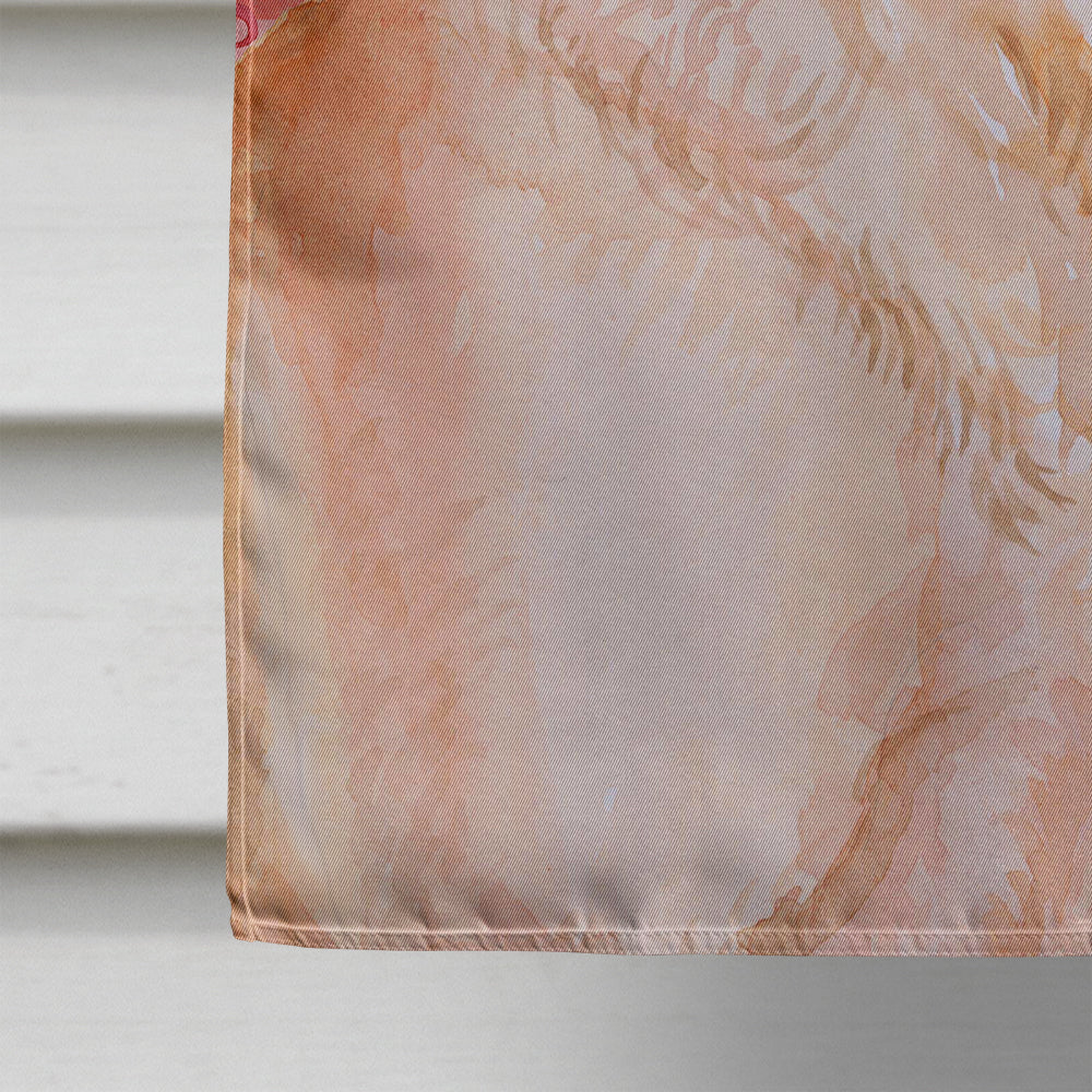 Labrador Retriever Love House Flag 28x40 Porch Sleeve Pole Decorative Outside Yard Banner Artwork Wall Hanging, Polyester