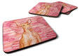Pharaoh Hound Love Foam Coasters Set of 4 Cup Coasters for Indoor Outdoor, Tabletop Protection, Anti Slip, Mouse pad Material