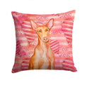 Pharaoh Hound Love Decorative Throw Pillow 14x14 Indoor Outdoor Accent Cushion, Fabric Cover with Insert for Sofa, Bed, Porch & Living Room