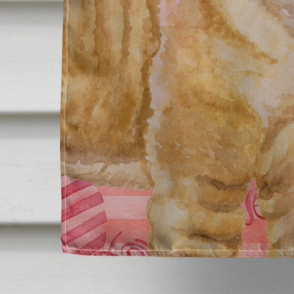 Shar Pei Puppy Love House Flag 28x40 Porch Sleeve Pole Decorative Outside Yard Banner Artwork Wall Hanging, Polyester