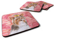 Yorkshire Terrier #2 Love Foam Coasters Set of 4 Cup Coasters for Indoor Outdoor, Tabletop Protection, Anti Slip, Mouse pad Material