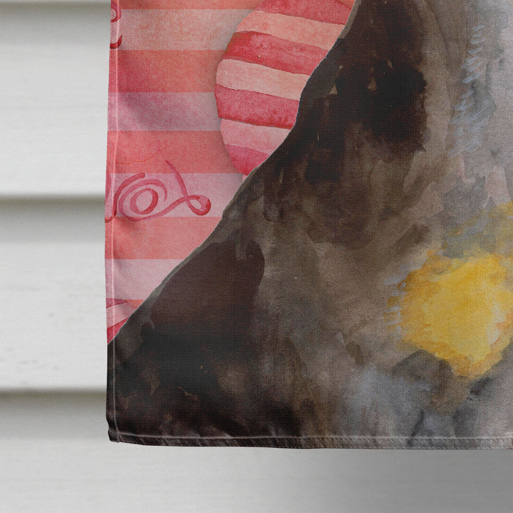 Miniature Pinscher #2 Love House Flag 28x40 Porch Sleeve Pole Decorative Outside Yard Banner Artwork Wall Hanging, Polyester