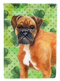 German Boxer St Patrick's House Flag 28x40 Porch Sleeve Pole Decorative Outside Yard Banner Artwork Wall Hanging, Polyester