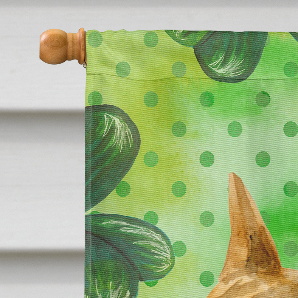American Staffordshire St Patrick's House Flag 28x40 Porch Sleeve Pole Decorative Outside Yard Banner Artwork Wall Hanging, Polyester