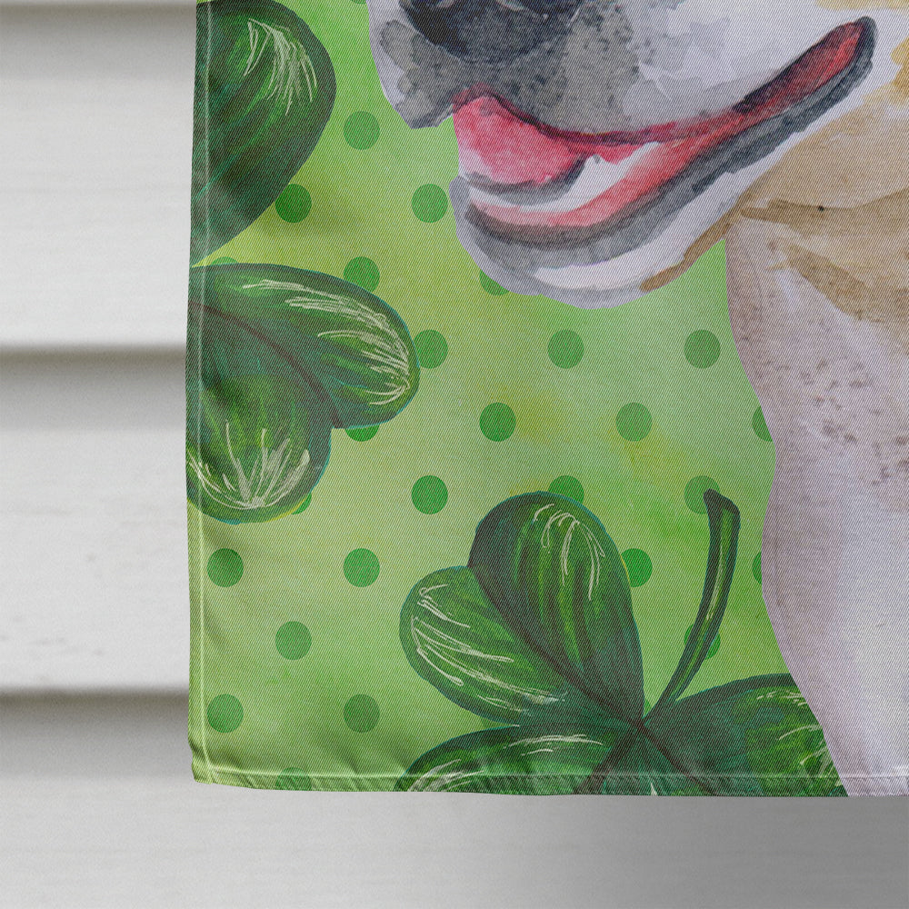 American Staffordshire St Patrick's House Flag 28x40 Porch Sleeve Pole Decorative Outside Yard Banner Artwork Wall Hanging, Polyester