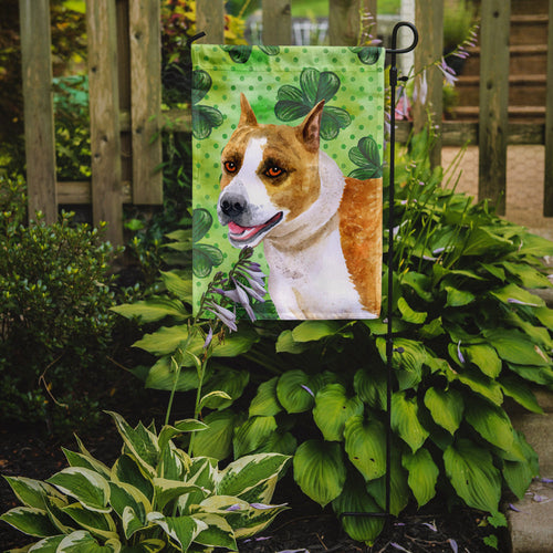 American Staffordshire St Patrick's Garden Flag Mailbox Decorative Yard Banner Outside Patio Artwork for Flower Beds, Garden Size, Multicolor