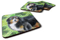 Bernese Mountain Dog St Patrick's Foam Coasters Set of 4 Cup Coasters for Indoor Outdoor, Tabletop Protection, Anti Slip, Mouse pad Material