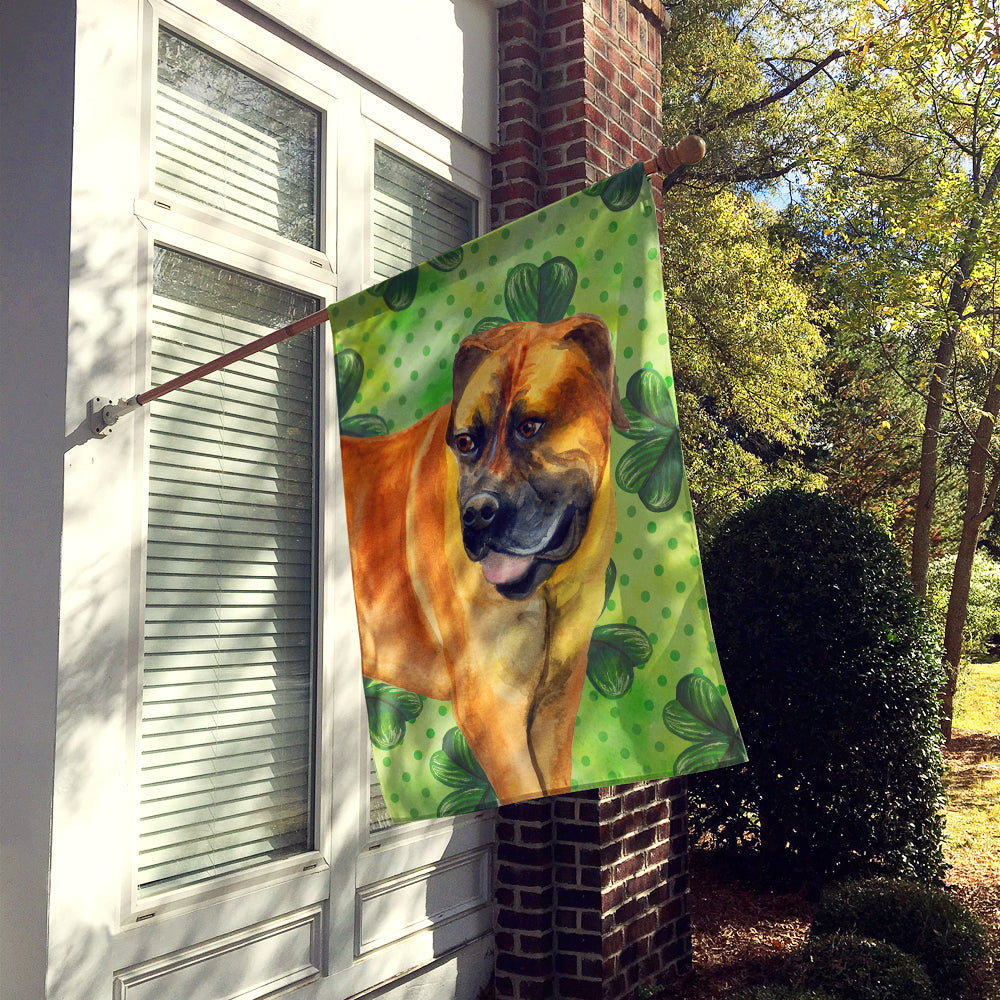 Boerboel Mastiff St Patrick's House Flag 28x40 Porch Sleeve Pole Decorative Outside Yard Banner Artwork Wall Hanging, Polyester