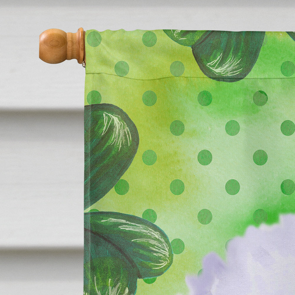 Bichon Frise St Patrick's House Flag 28x40 Porch Sleeve Pole Decorative Outside Yard Banner Artwork Wall Hanging, Polyester