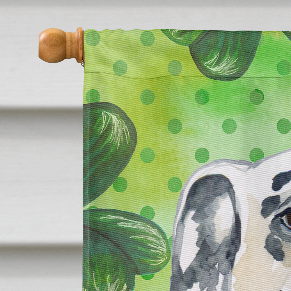 Dalmatian St Patrick's House Flag 28x40 Porch Sleeve Pole Decorative Outside Yard Banner Artwork Wall Hanging, Polyester